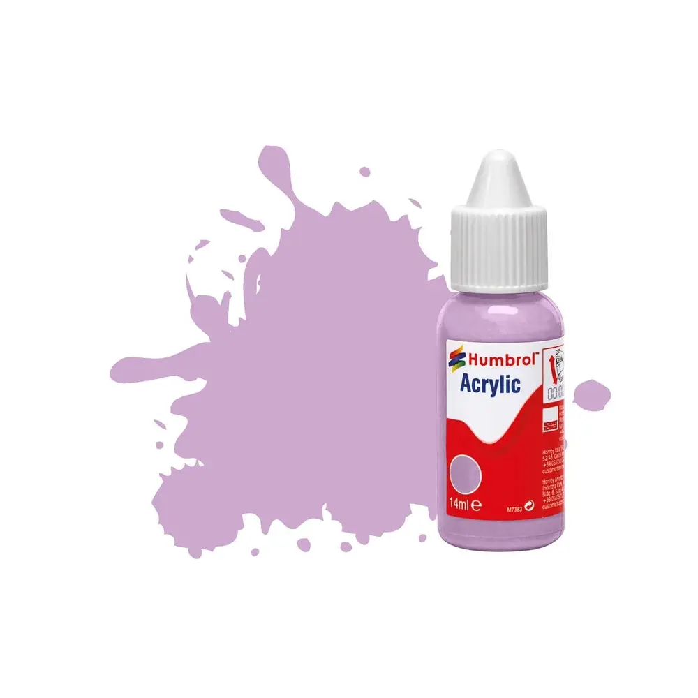 Peinture acrylique n°42 - couleur violet pastel MAT HUMBROL DB0042 - 14 mL