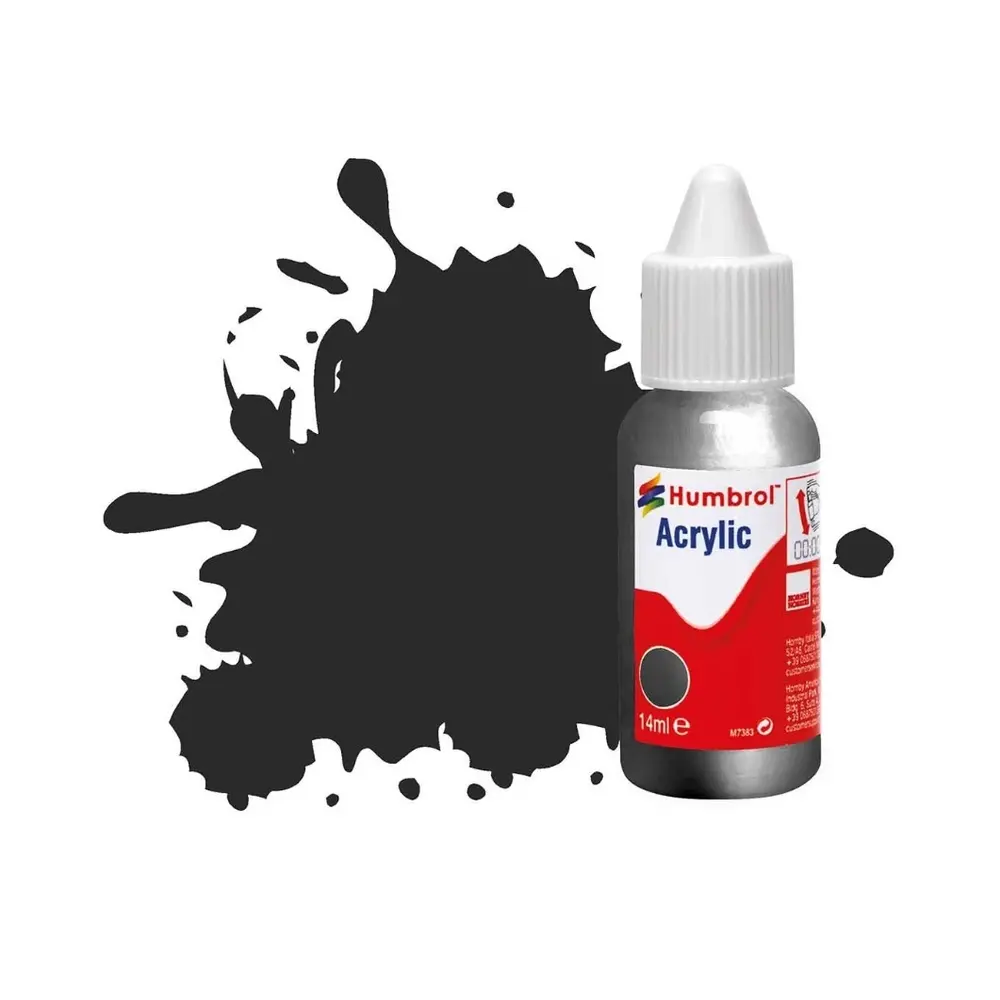 Peinture acrylique n°53 - Gunmetal - Métallique - Humbrol DB0053 - 14 mL