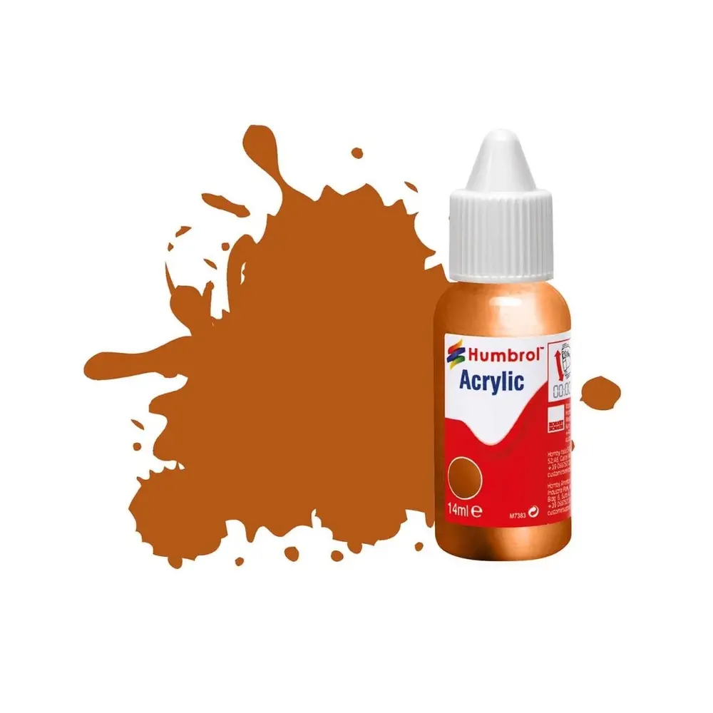 Peinture acrylique n°55 - Bronze - Métallique - Humbrol DB0055 - 14 mL
