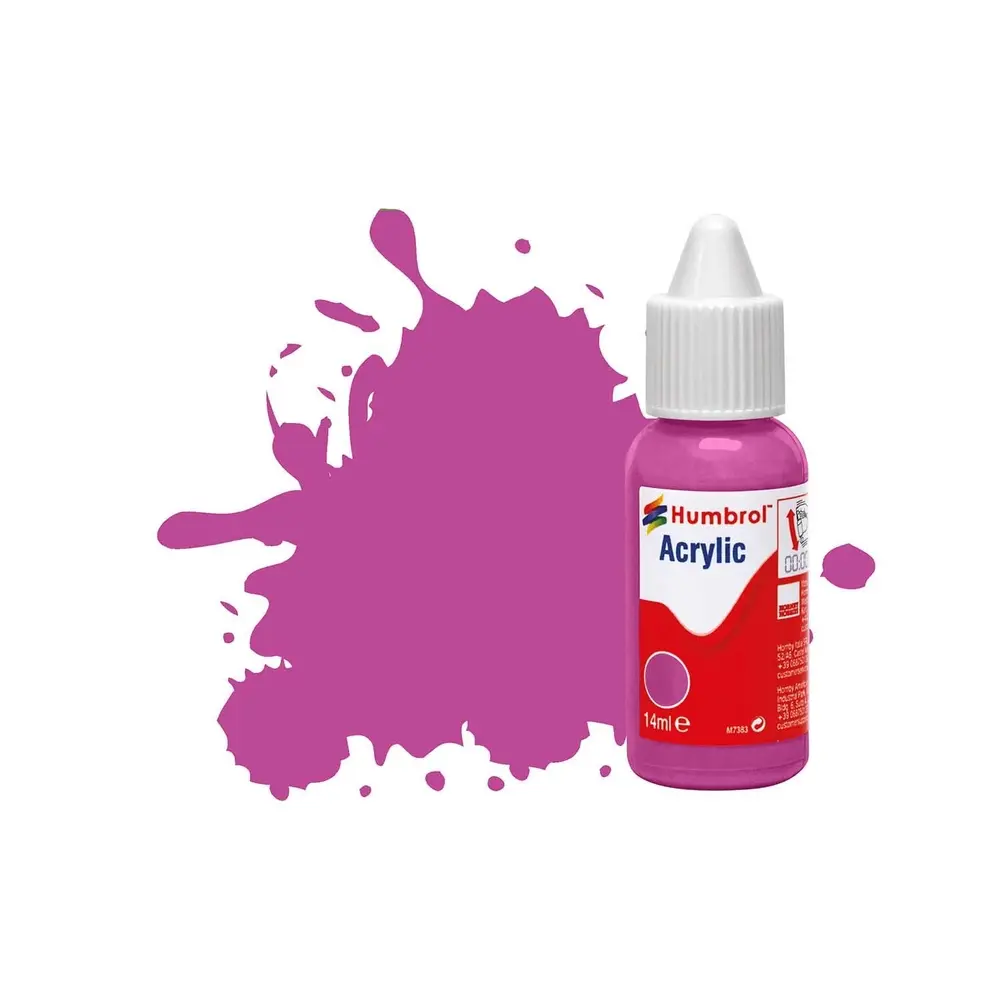 Peinture acrylique n°58 - couleur magenta MAT - HUMBROL DB0058 | 14 mL