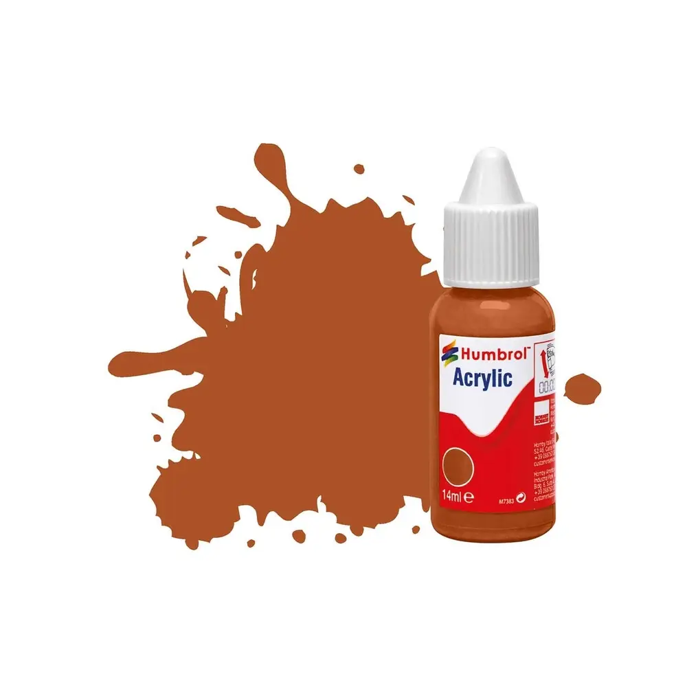 Peinture acrylique n°62 - couleur cuir MAT - HUMBROL DB0062 | 14 mL