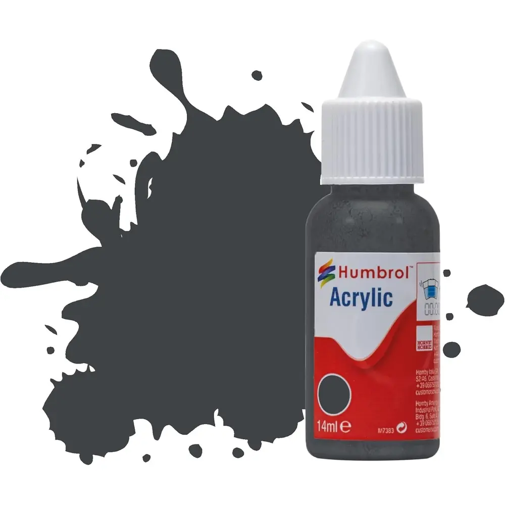 Peinture acrylique n°66 - couleur gris brun olive MAT HUMBROL DB0066 - 14 mL