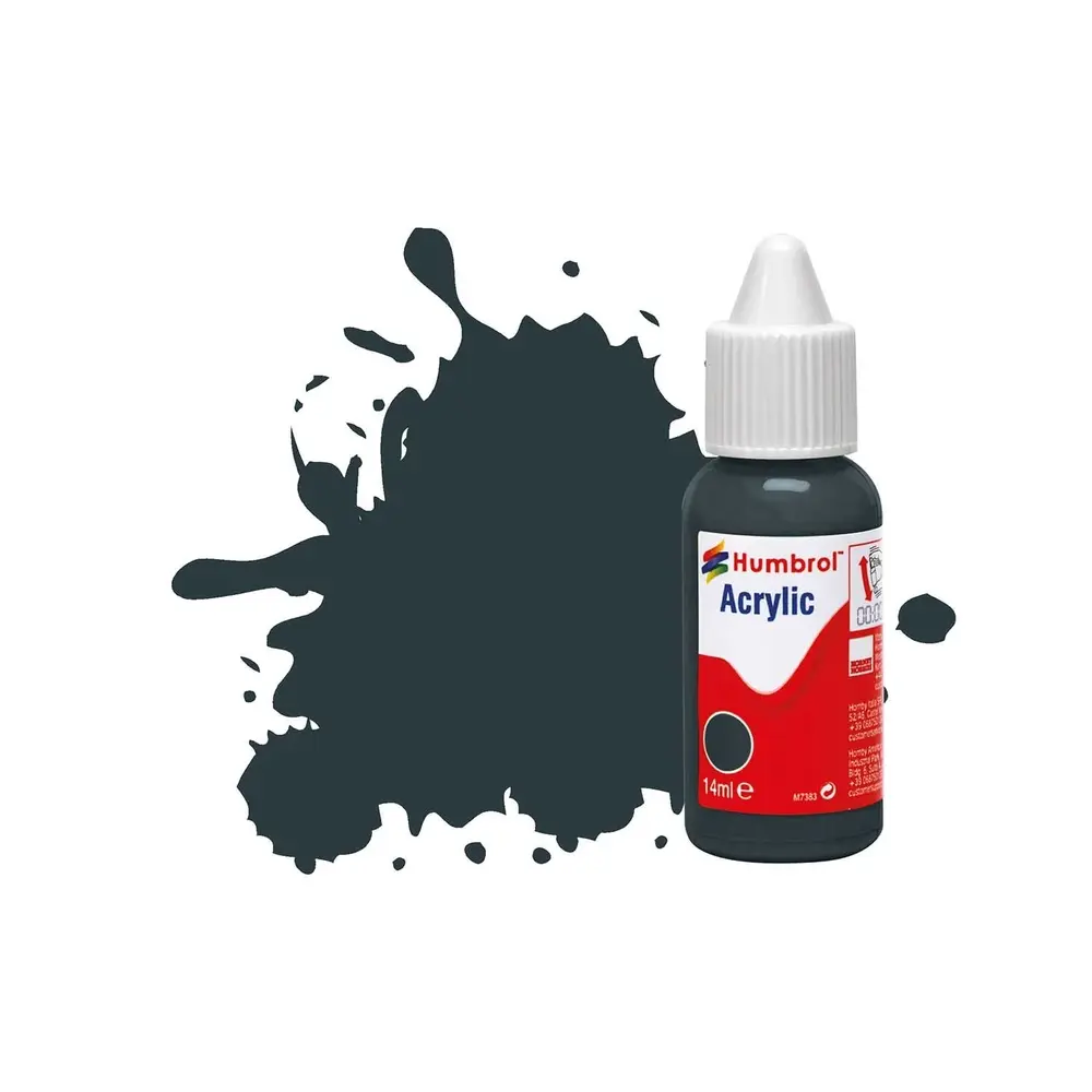 Peinture acrylique n°67 - couleur gris tank MAT HUMBROL DB0067 - 14 mL
