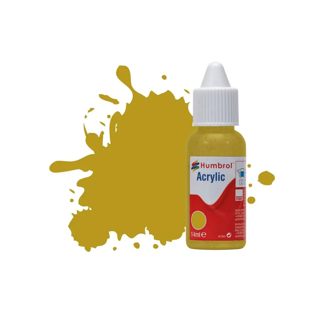 Peinture acrylique n°83 - couleur ocre MAT HUMBROL DB0083 - 14 mL
