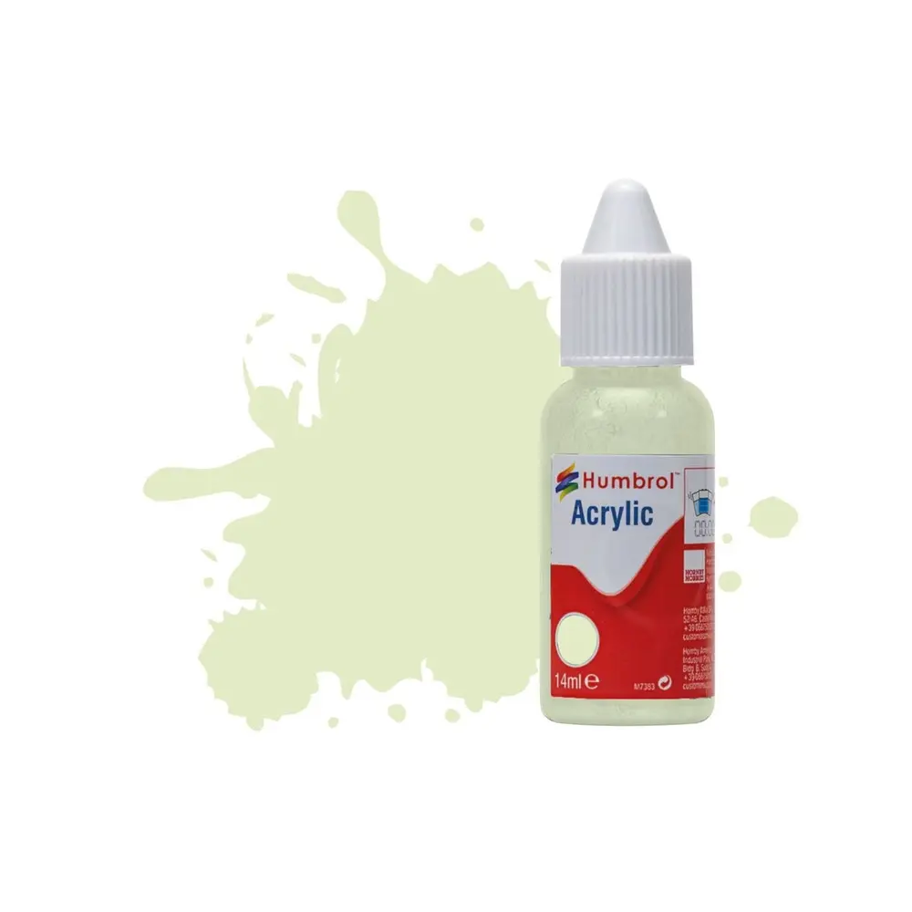 Peinture acrylique n°90 - couleur beige vert MAT HUMBROL DB0090 | 14 mL