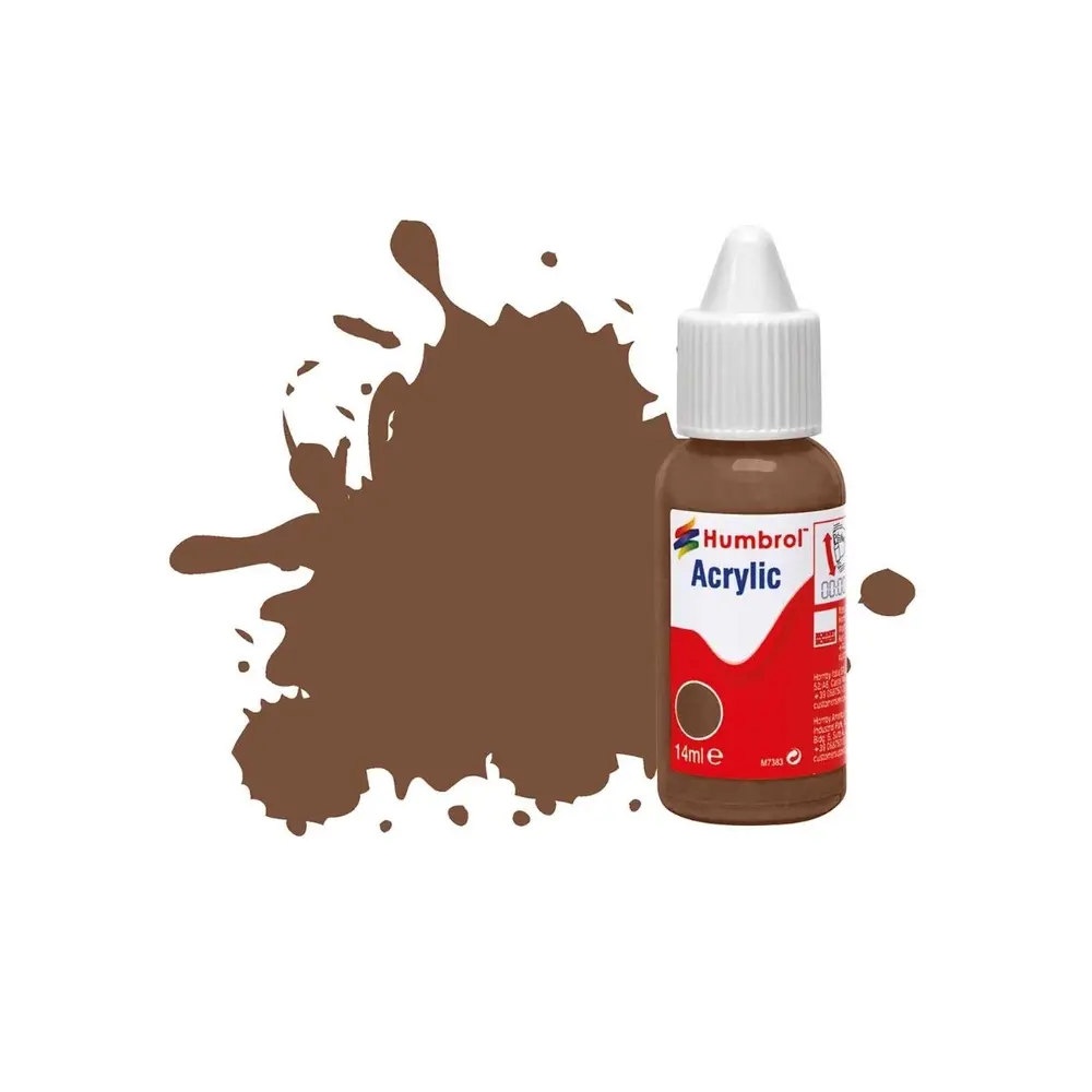 Peinture acrylique n°98 - Chocolat - Mat - Humbrol DB0098 - 14 mL