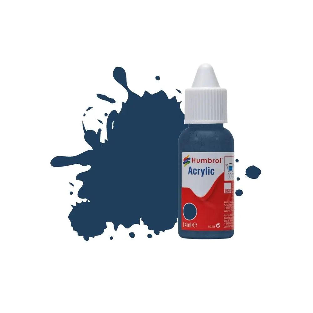 Peinture acrylique n°104 - Bleu Oxford - Mat - Humbrol DB0238 - 14 mL