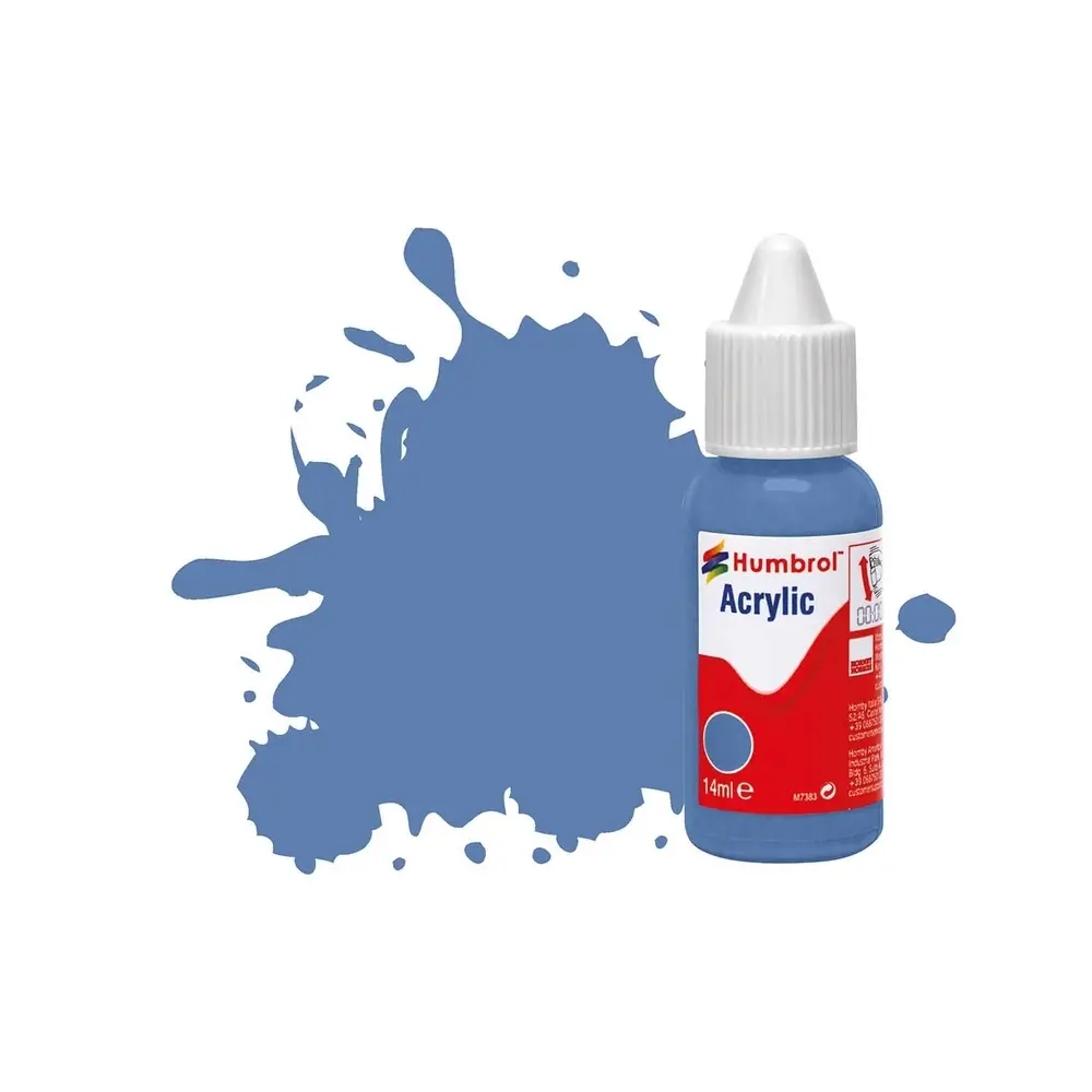 Peinture acrylique n°109 - couleur bleu Première Guerre Mondiale MAT HUMBROL DB0109 - 14 mL
