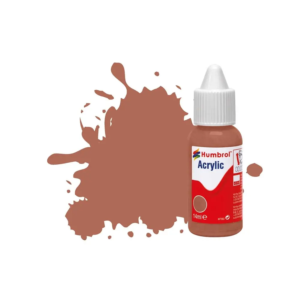Peinture acrylique n°113 - couleur rouille MAT HUMBROL DB0113 - 14 mL