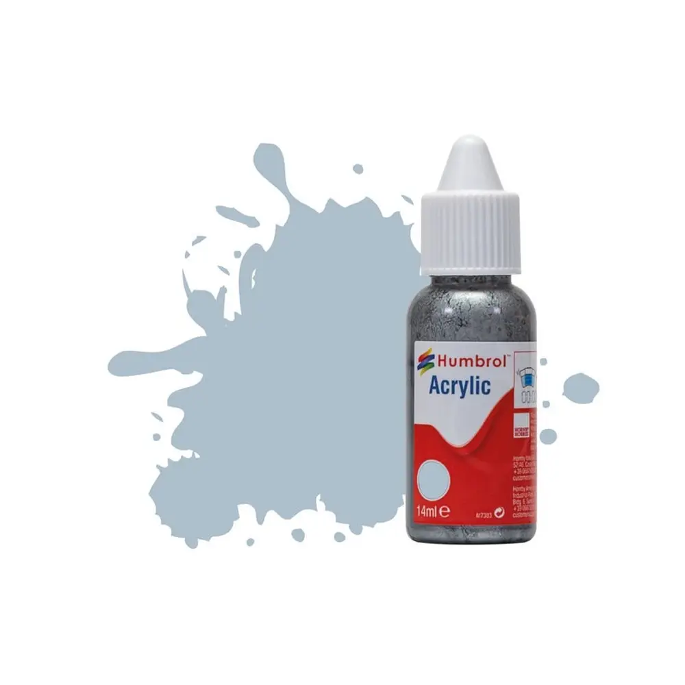 Peinture acrylique n°127- couleur gris fantôme US SATIN HUMBROL DB0127 - 14 mL