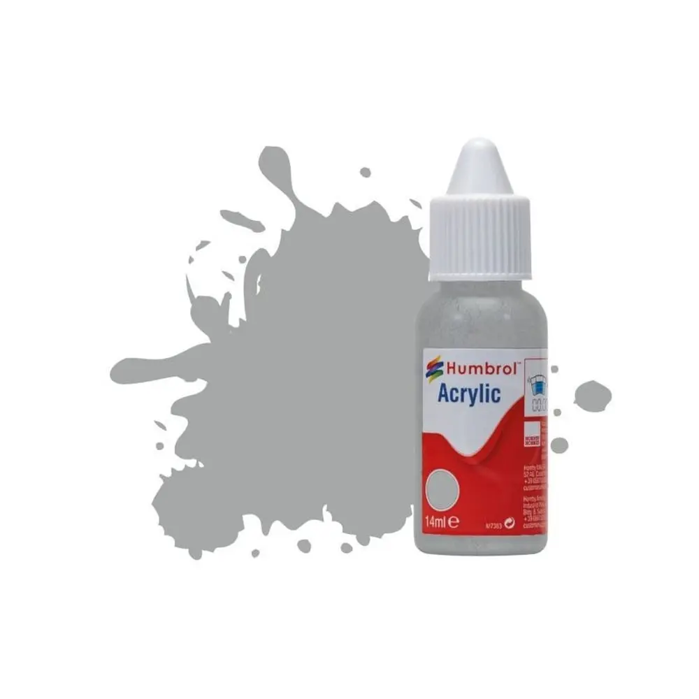 Peinture Acrylique - couleur Gris mouette Satiné - HUMBROL DB0129 | 14 mL