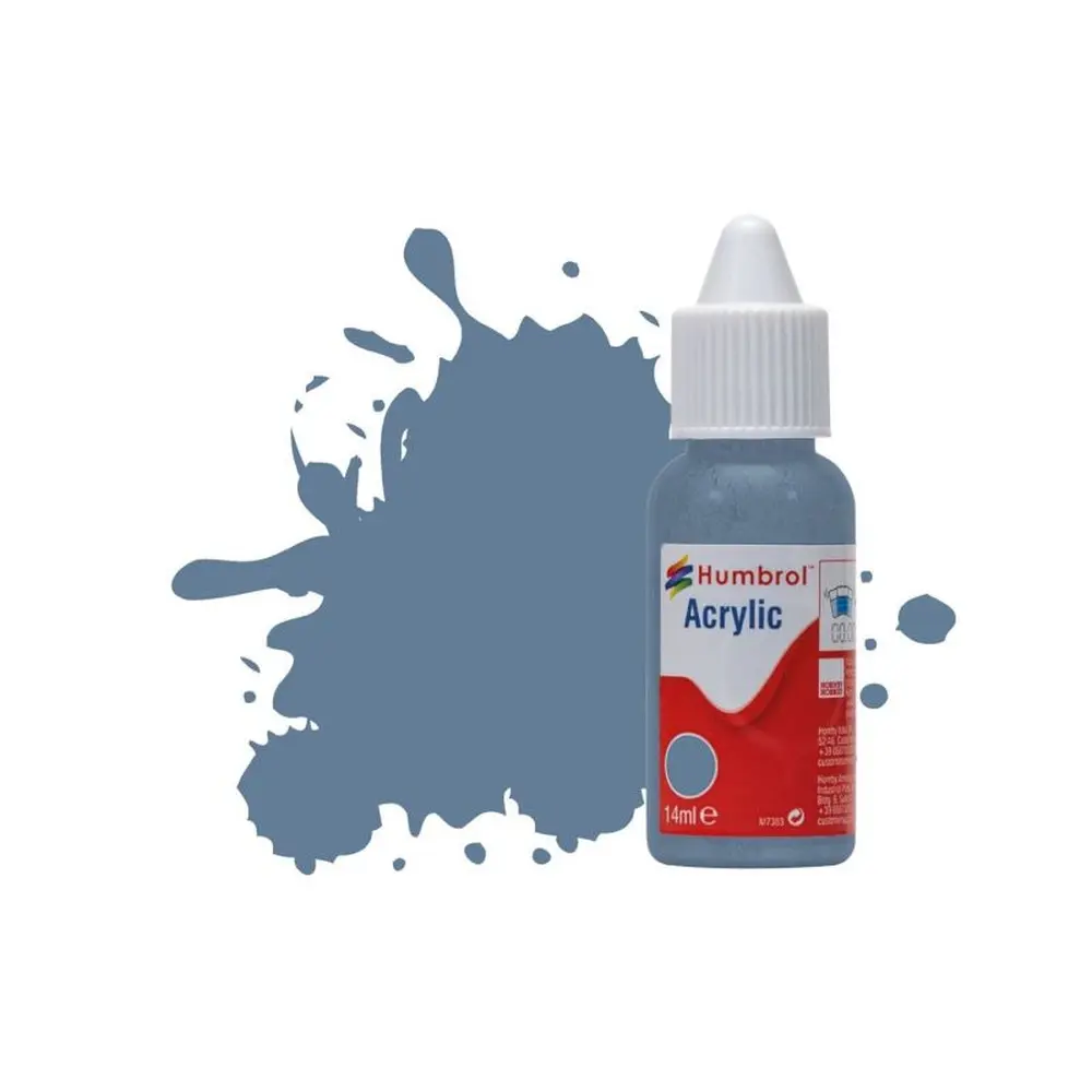 Peinture acrylique n°157 - couleur bleu azur MAT HUMBROL DB0157 | 14 mL