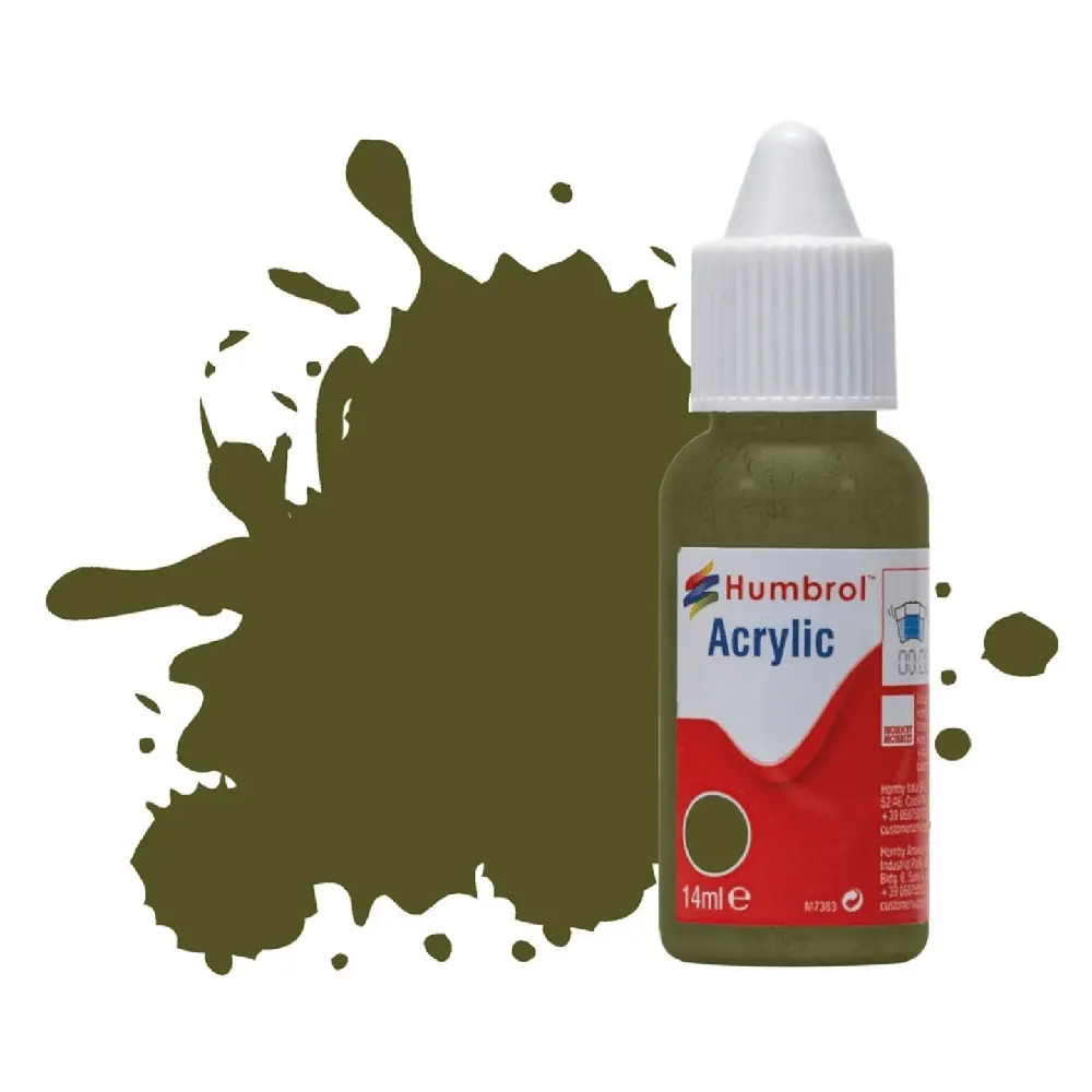 Peinture acrylique n°159 - couleur Kabi Drab MAT HUMBROL DB0159 - 14 mL