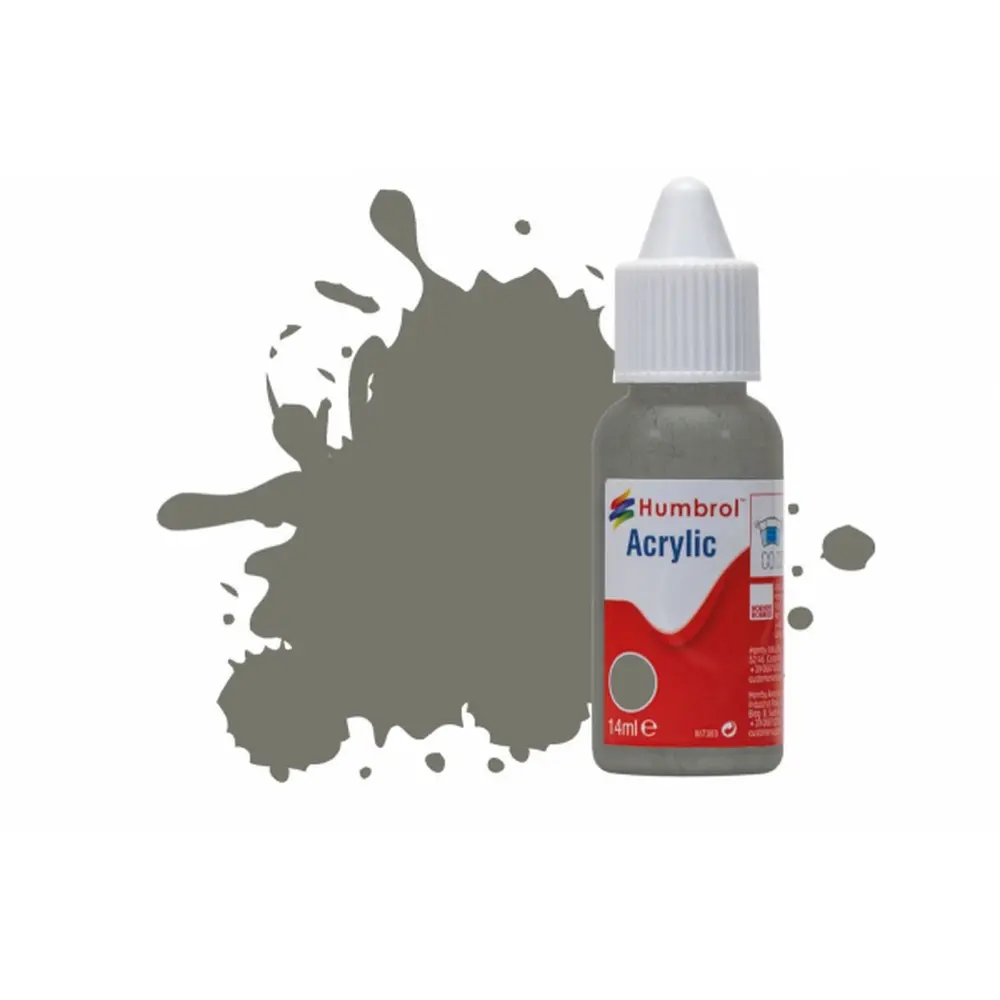 Peinture acrylique n°224 - couleur gris ardoise MAT HUMBROL DB0224 - 14 mL