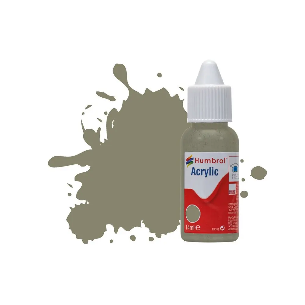 Peinture acrylique n°240 - couleur gris MAT HUMBROL DB0240 - 14 mL