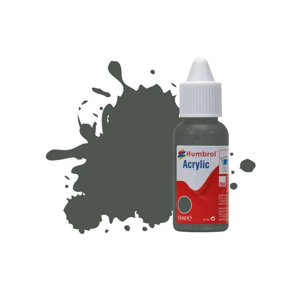 Peinture acrylique n°244 - couleur vert foncé MAT HUMBROL DB0244 | 14 mL