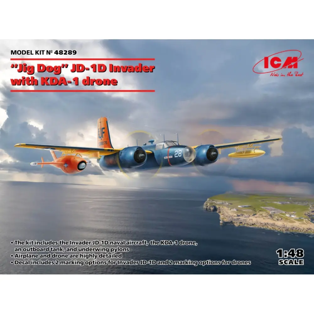 JD-1D « Jig Dog » Invader avec drone KDA-1 - ICM 48289 - 1/48