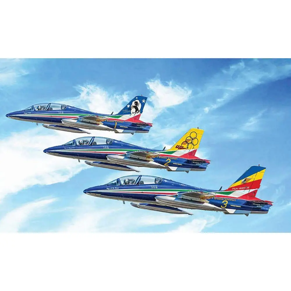 Coffret de 3 Avions MB 339 Frecce Tricolori - ITALERI I1461 - 1/72