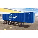 Semi-Remorque avec container 40' - ITALERI 3951 - 1/24