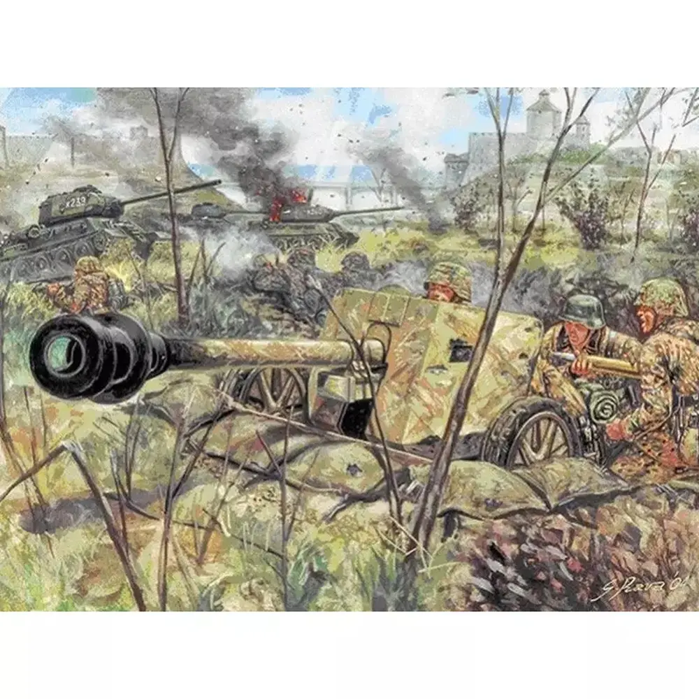 Lot de 2 Canons PaK 40 avec équipage de 12 soldats - 2nd Guerre Mondiale - ITALERI 6096 - 1/72