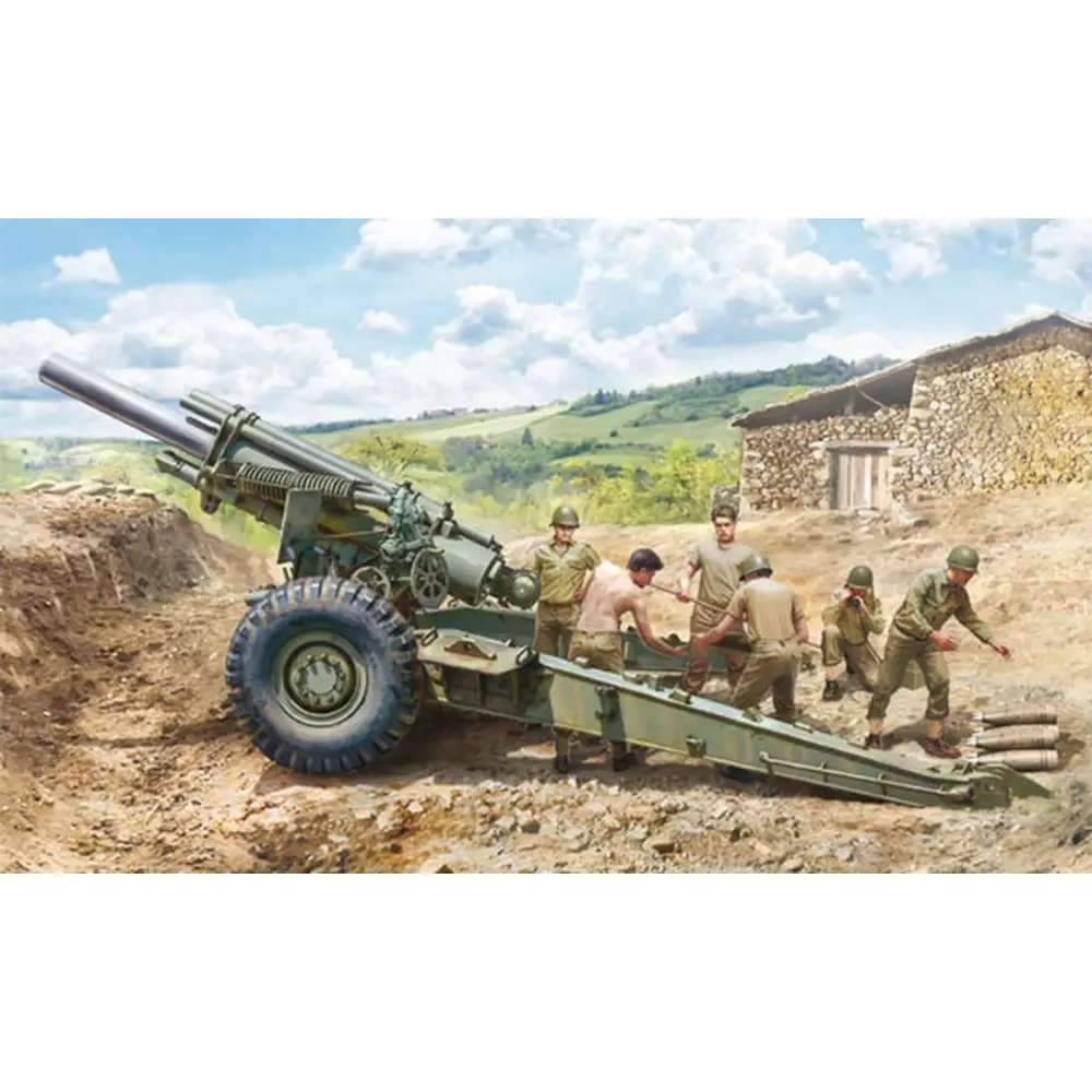 Obusier US M1 155mm et Servants - ITALERI 6581 - 1/35