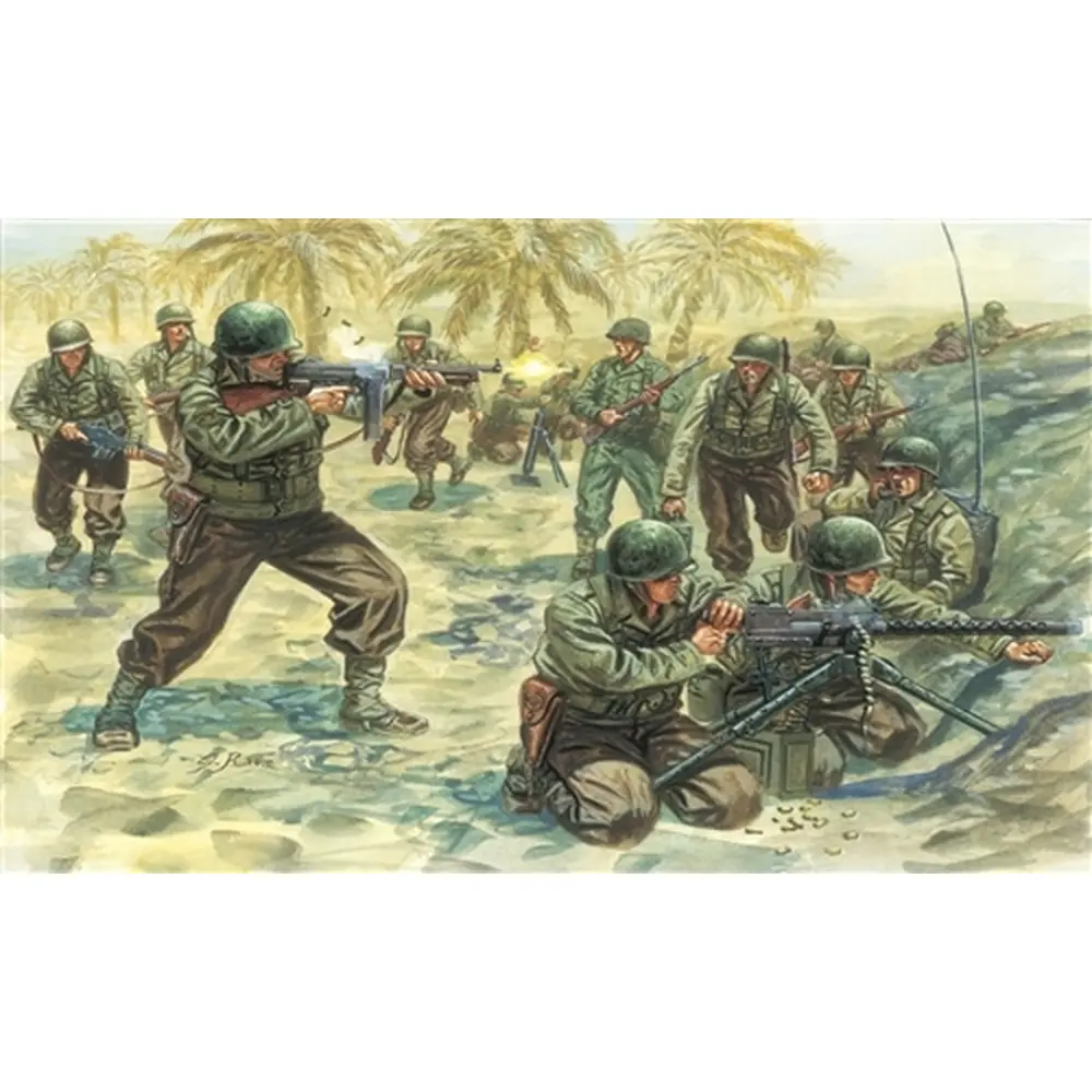 Lot De Personnages d'Infanterie US - Italeri 6120 - 1/72