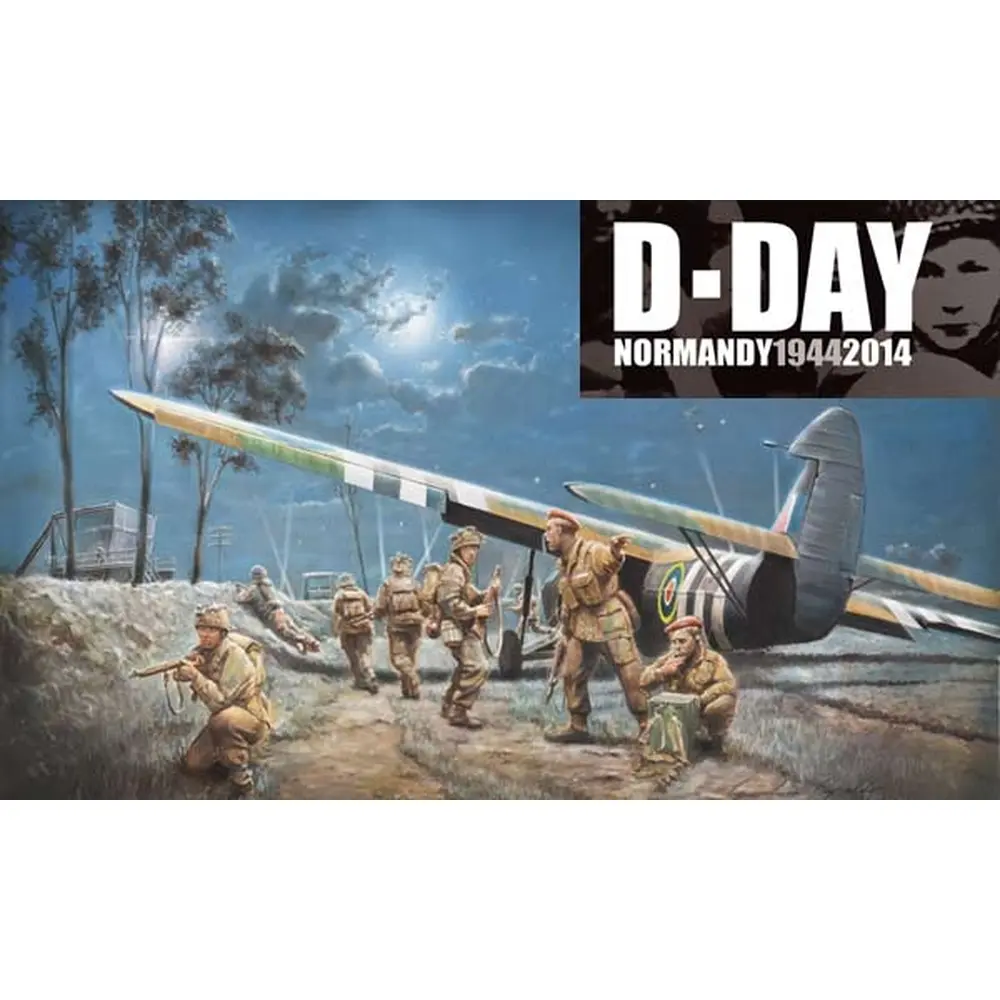 Set spécial "70ème Anniversaire du Débarquement de Normandie" Planeur AS.51 Horsa Mk.I et 13 Figurines - Italeri 1356 - 1/72