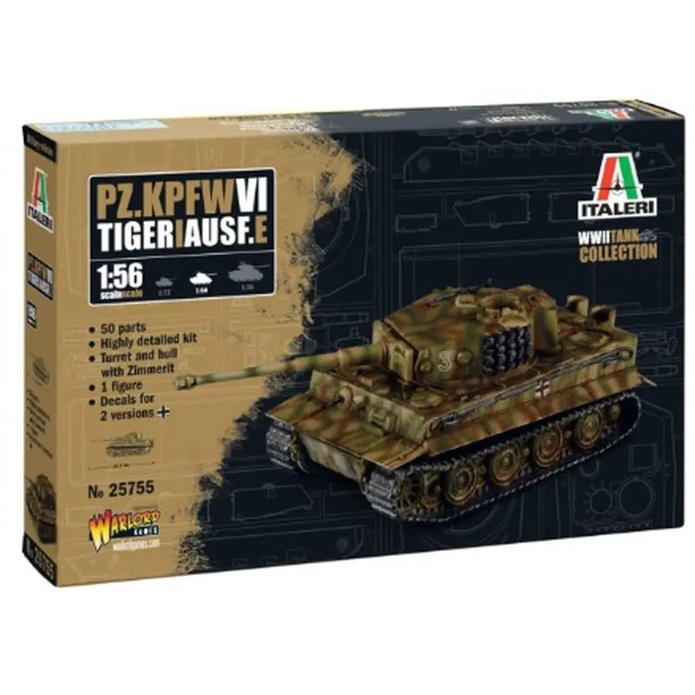 Maquette Tiger I Ausf.E - ITALERI 25755 - 1/56