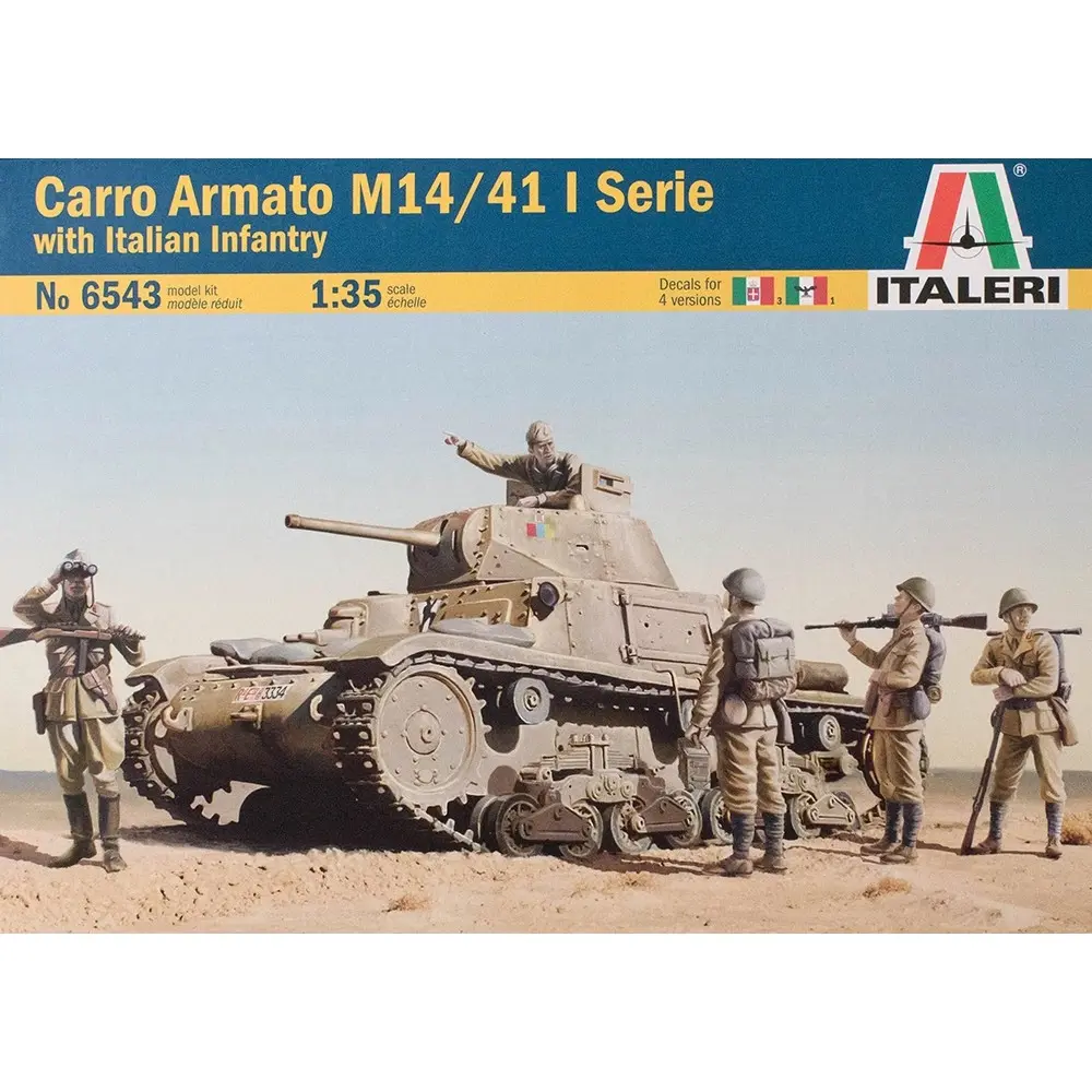 Carro Armato M14/41 série I avec infanterie italienne - Italeri 6543 - 1/35