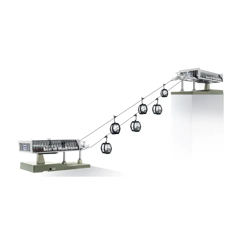Téléphérique D-Line Flying Mozart + 6 Omega V + 1 support - Jägerndorfer 82491 - HO 1/87