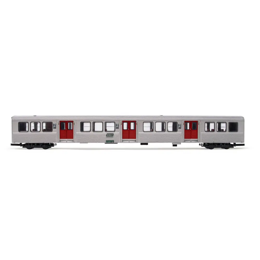 Voiture voyageur RIB 70 grise portes rouges JOUEF 4153 SNCF - HO 1/87 - EP IV-V