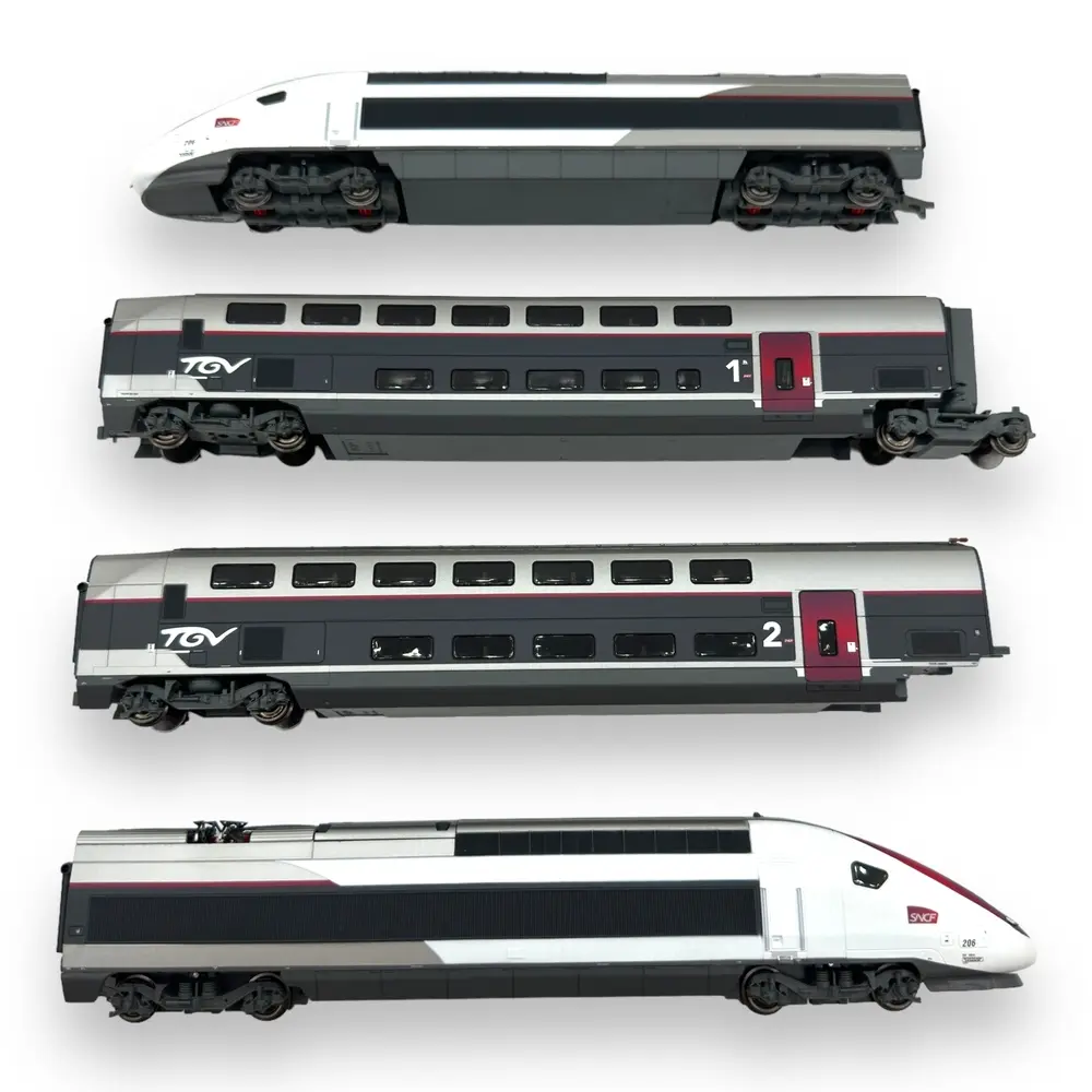 Coffret TGV Duplex Carmillon - Jouef HJ2451- HO 1/87 - SNCF - Ep VI - 2R - Analogique