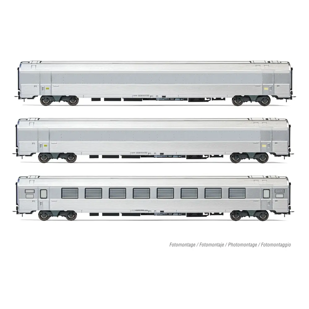 Set 3 voitures voyageurs "Train Expo" - Jouef HJ4179 - HO 1/87 - SNCF - Ep VI - 2R