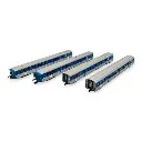 Coffret 4 voitures RIO 77 - JOUEF HJ4185 - HO 1/87 - SNCF