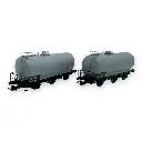 Set 2 wagons-citernes à 3 essieux - Jouef HJ6248 - HO 1/87 - SNCF - Ep IV - 2R