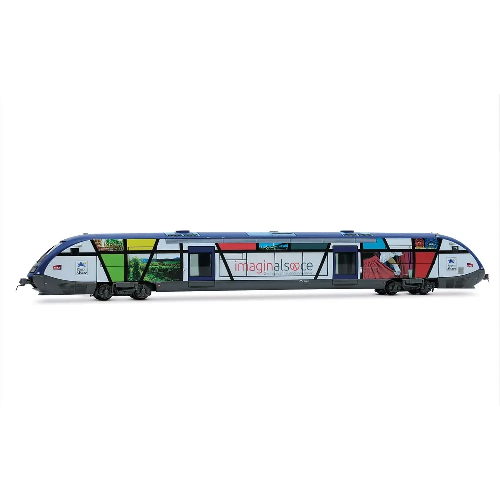 Autorail diesel X73500 - Jouef HJ2436 - HO 1/87 - SNCF - Ep VI - Analogique - 2R