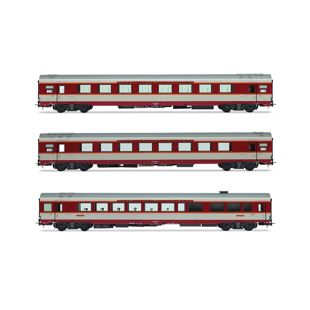Coffret de 3 voitures Grand Confort TEE "Le Kléber" - Jouef HJ4191 - SNCF - EP IV - 2R
