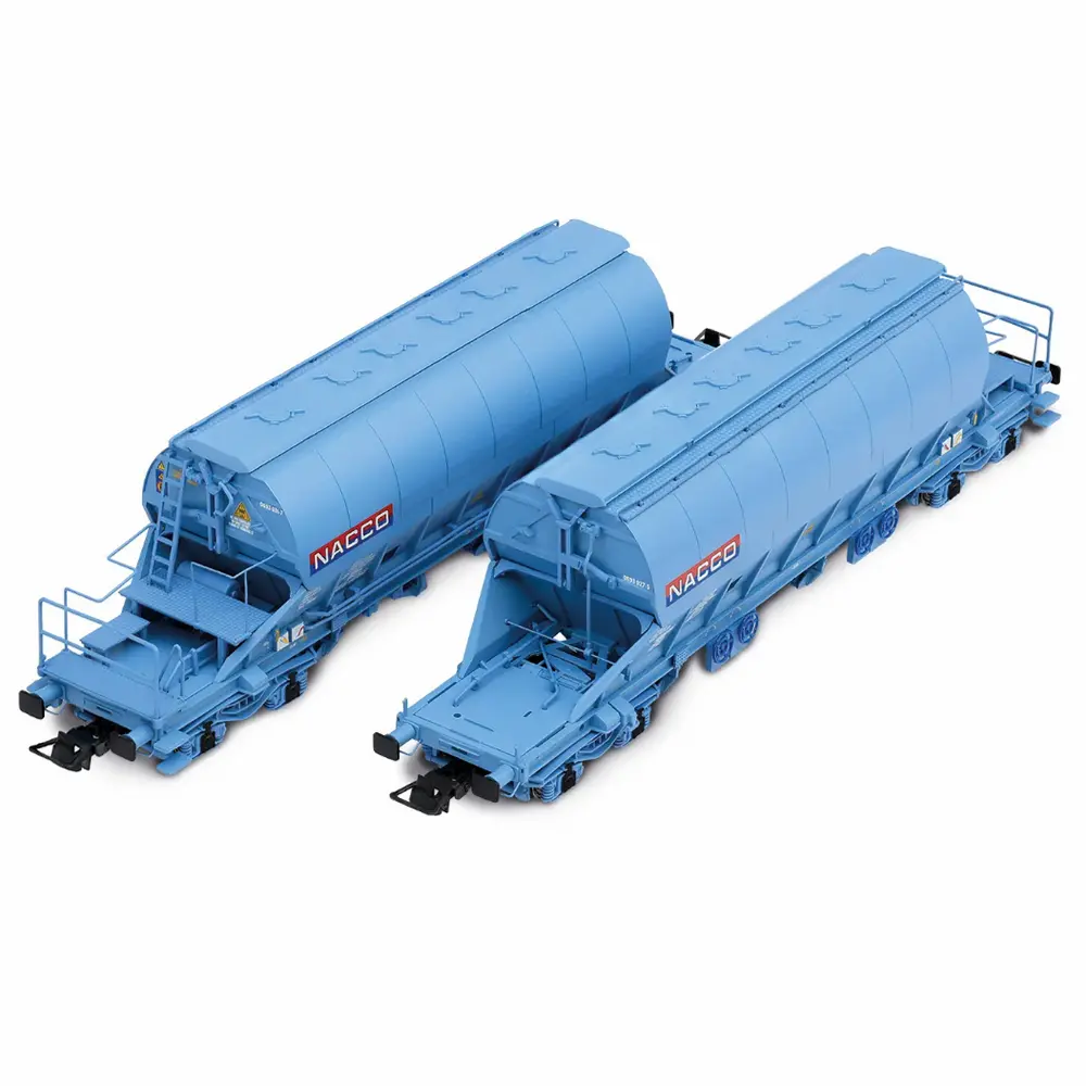 Coffret de deux wagons trémies NACCO - Jouef HJ6230 - HO 1/87 - SNCF - Ep VI
