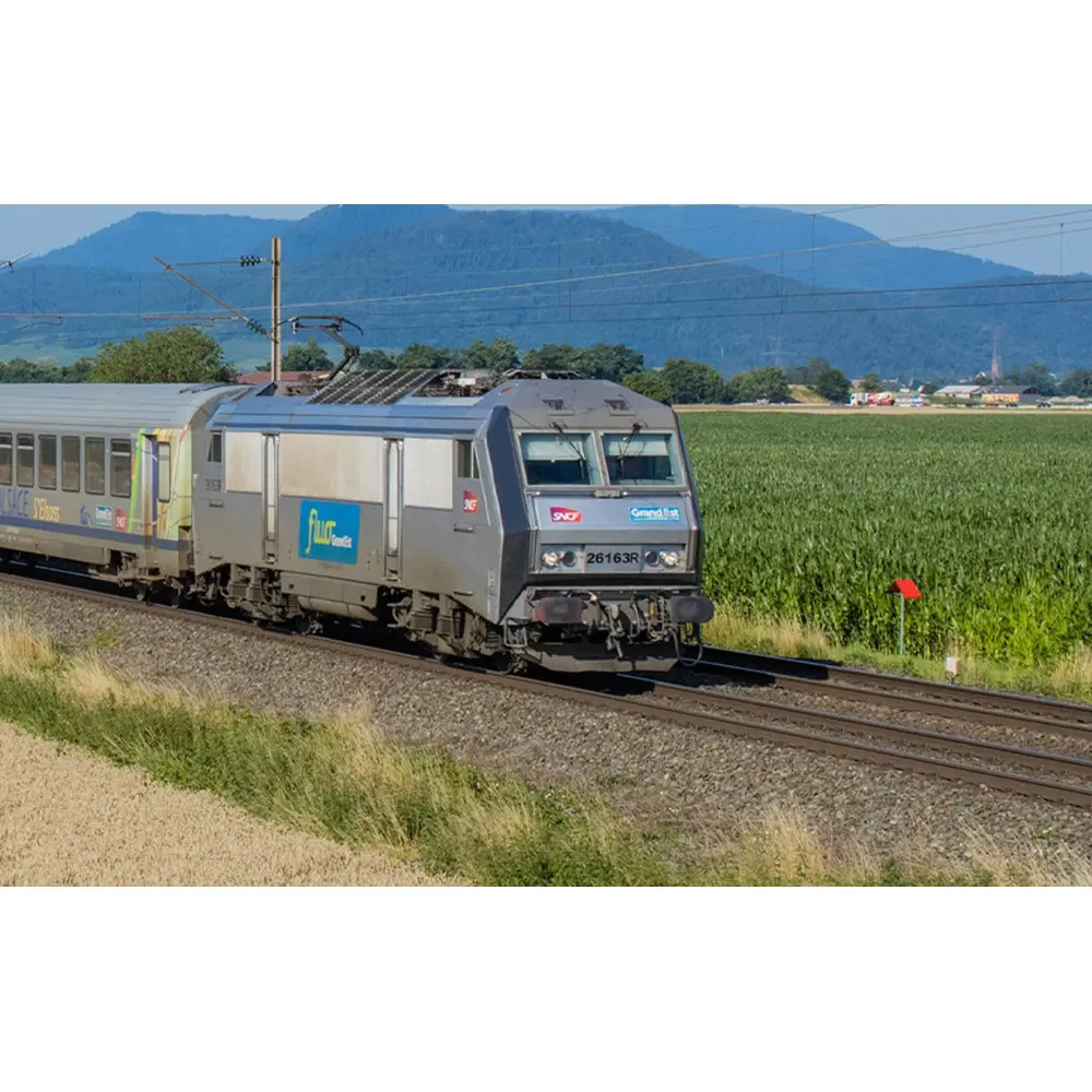 Locomotive électrique BB 26163R, "fluo Grand Est" - JOUEF HJ2470S - SNCF - HO 1/87 - EP. VI - Digital Sound - 2R
