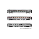 Coffret de voitures voyageurs 3 éléments - TEE "Jules Verne" - JOUEF HJ4206HM - SNCF - HO 1/87 - EP. IV - 2R