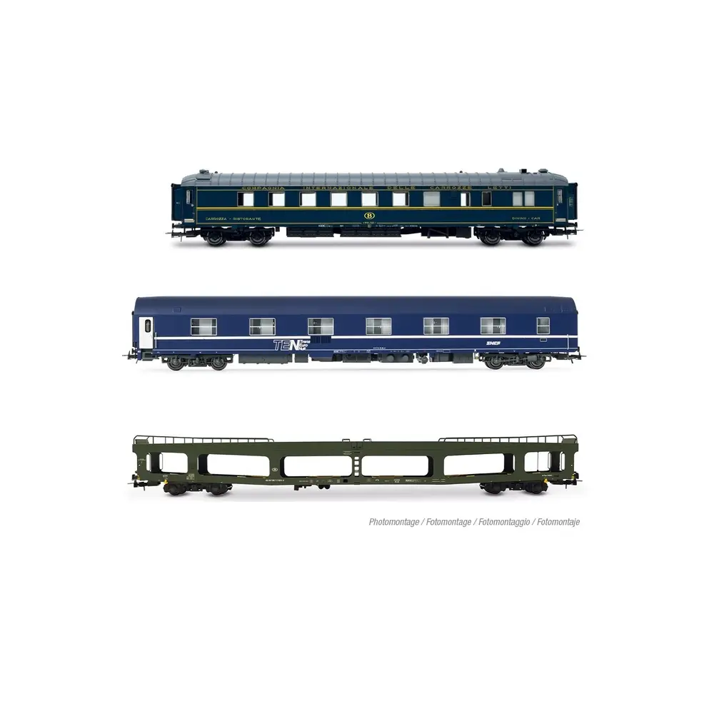 Coffret « Train Auto-Couchette » - Jouef HJ4207 - HO 1/87 - SNCF/SNCB - EP IV-V - Analogique