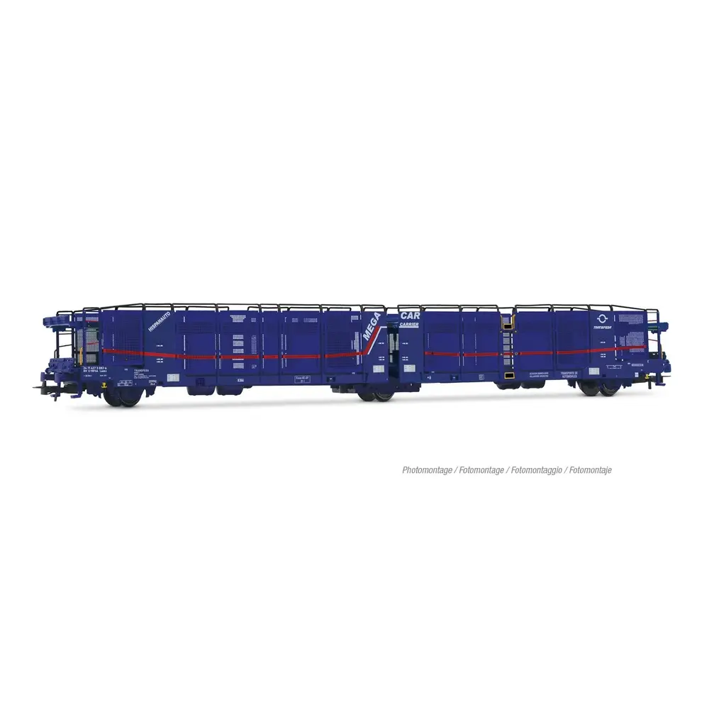 Wagon porte-autos "Mega Car Carrier" - Jouef HJ6316 - Privée - HO 1/87 - EP. VI - 2R