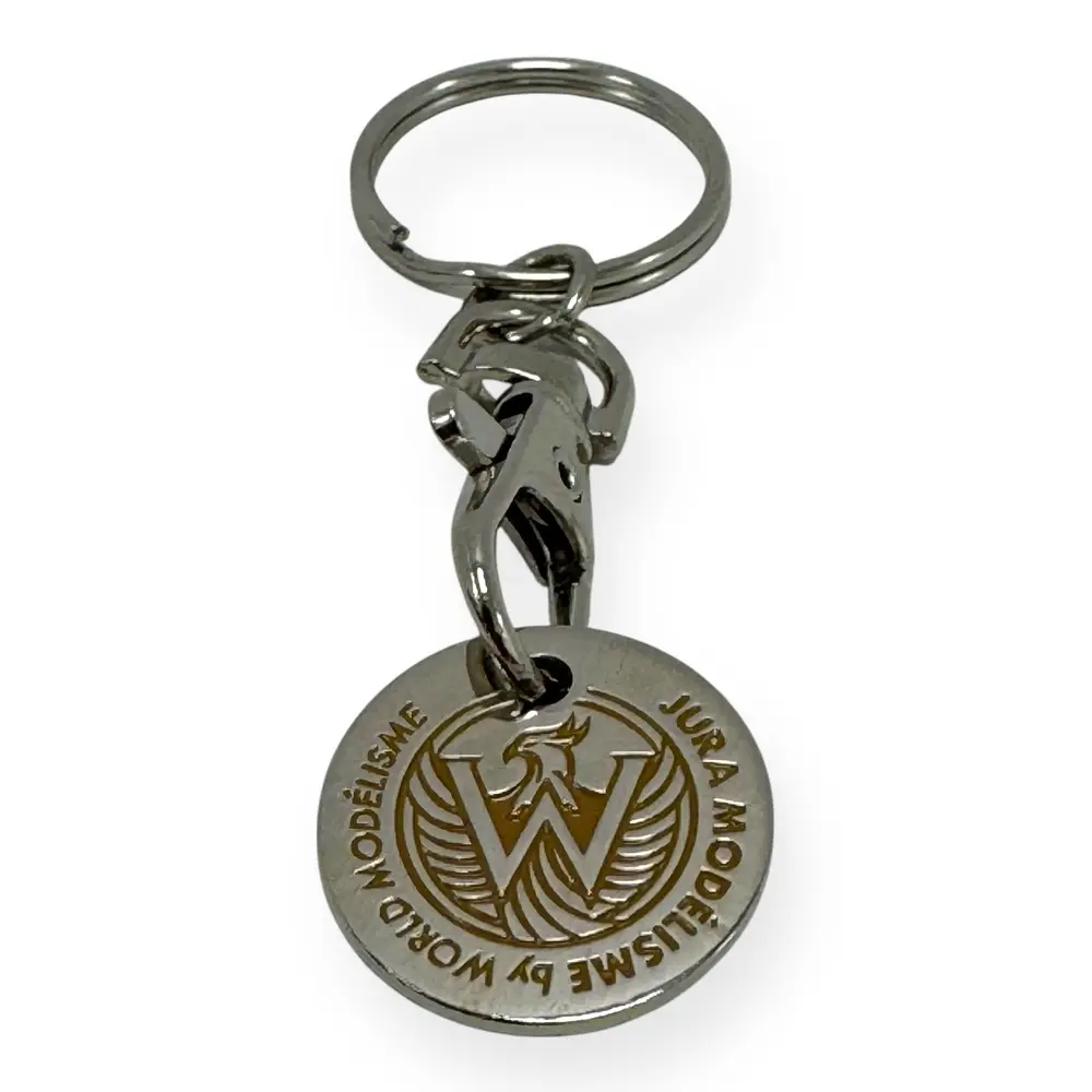 Porte clé jeton de caddie Jura Modélisme by World Modélisme