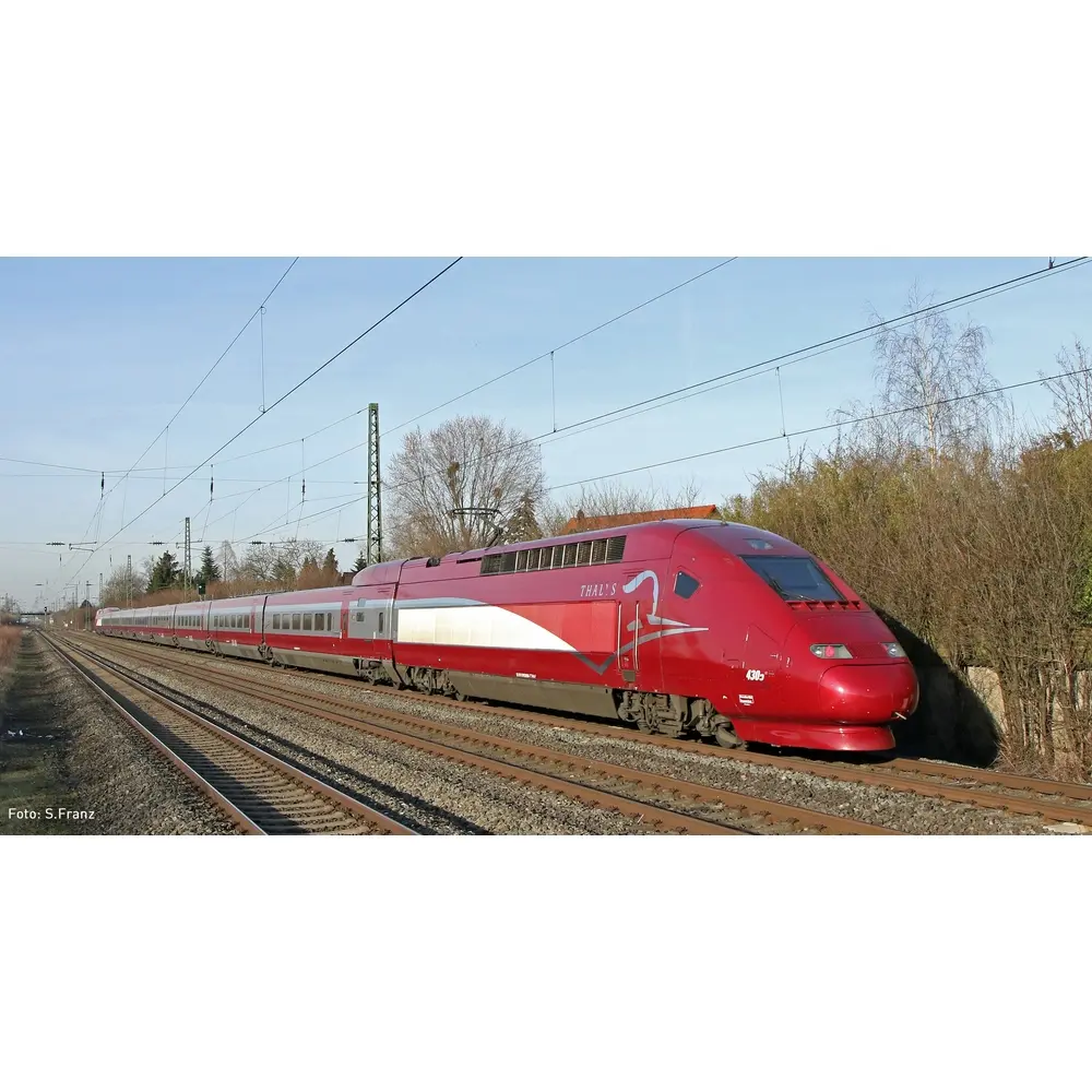 Set de 10 éléments TGV Thalys - Kato 101658 - N 1/160 - PBKA - Ep VI - Analogique - 2R