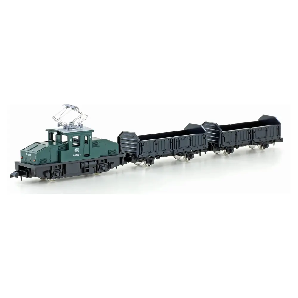 Coffret de train de marchandises BR 169 avec 2 wagons de marchandises - Kato K105006 - N 1/160 - DB - Ep IV - Analogique - 2R