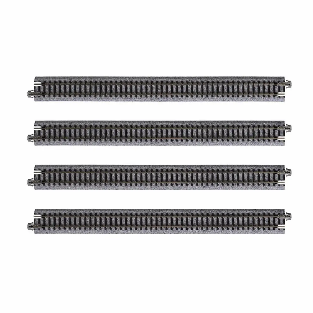 4 rails droits unitrack 248 mm code 80 - Kato K20-000 - N 1/160 - 2R