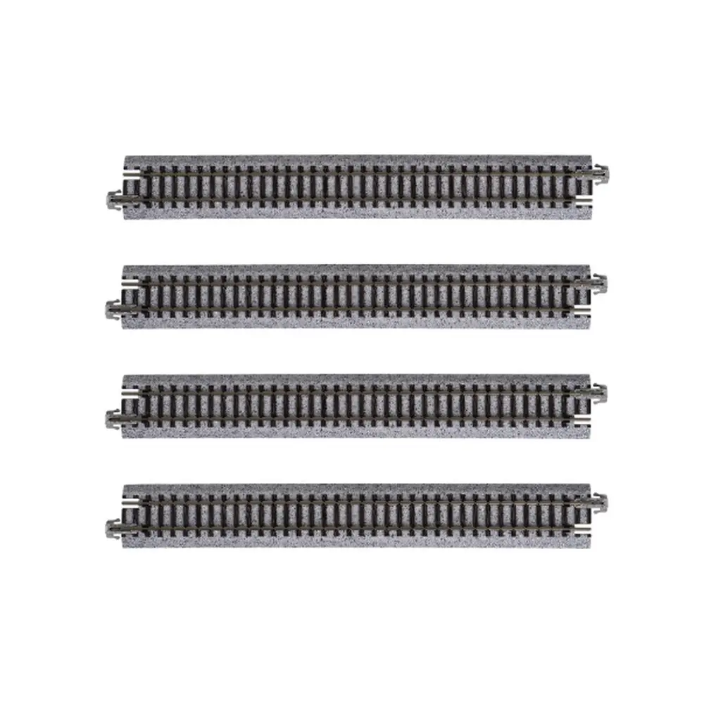 4 Rails droits 186mm - Kato K20-010 - N 1/160 - 2R