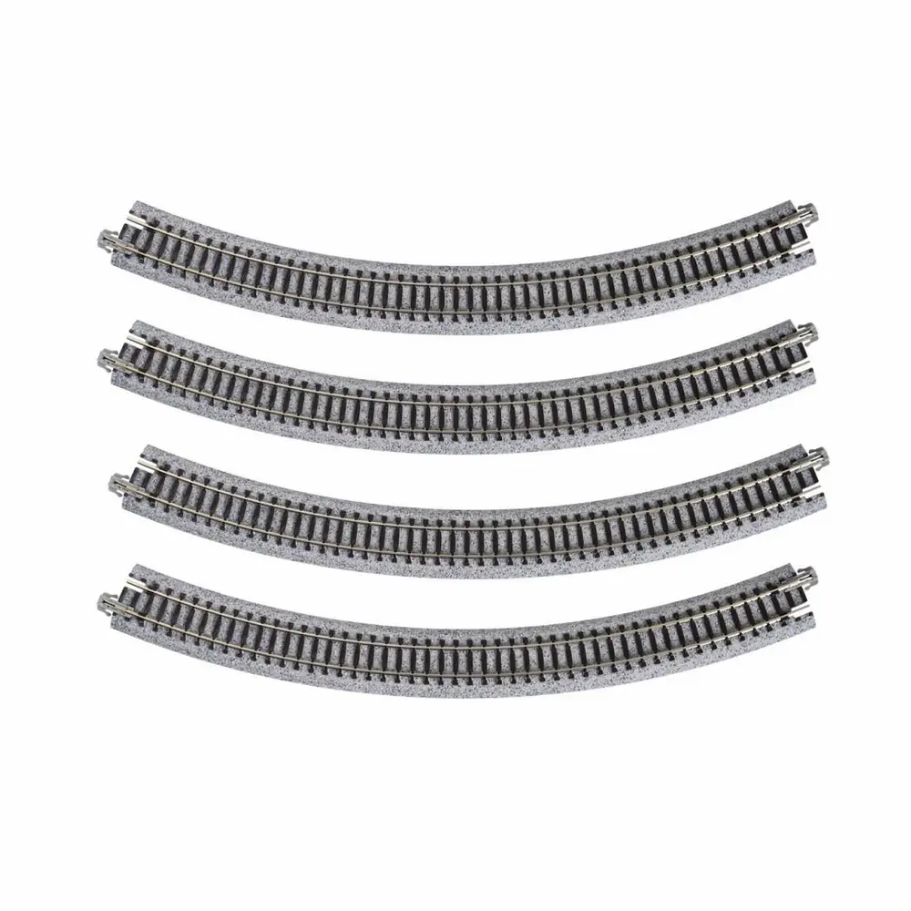 4 rails courbes Unitrack 315 mm 45° code 80 - Kato K20-120 - N 1/160 - 2R