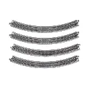 4 Rails incurvés unitrack ( R315-45 ) 45° - Kato K20-120 - N 1/160 - 2R