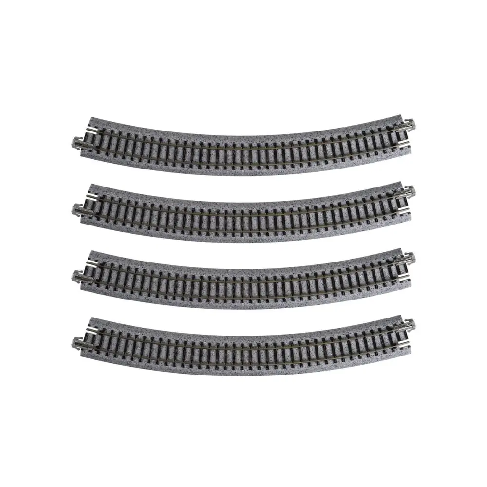 4 rails courbes R381mm 30° - Kato K20-140 - N 1/160 - 2R